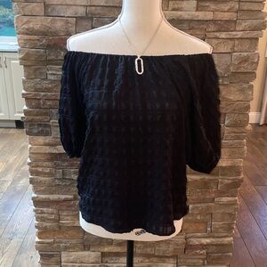 Elegant Black Off-Shoulder Top